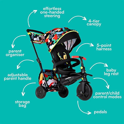 smarTrike x Kelly Anna STR7 6-in-1 Stroller Trike 14