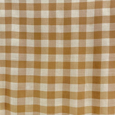 Kashkha Mongolian Handmade Camel Wool Shawl - Big Checks 3
