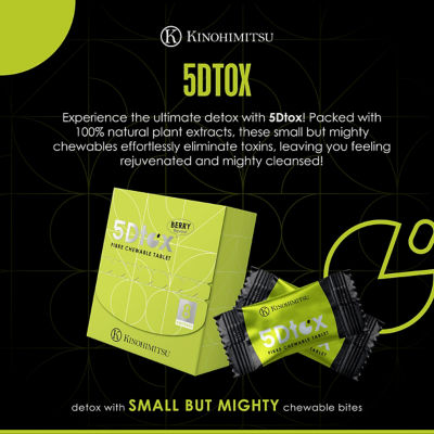 KINOHIMITSU [Bundle of 9] Kinohimitsu 5DTOX (Fibre Chewable Tablet) 8's 3