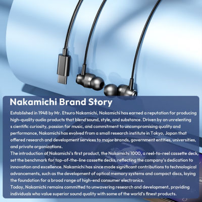 Nakamichi NMHDR180 Type-C In-ear Earphones with Microphone 3