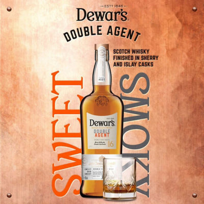 DEWARS DEWAR'S DOUBLE AGENT 16 YEARS 40% 1000ML 3