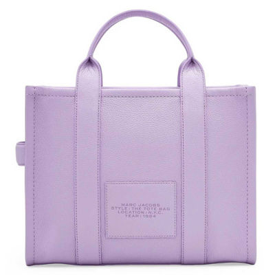 MARC JACOBS The Leather Medium Tote Bag Wisteria H004L01PF21 4