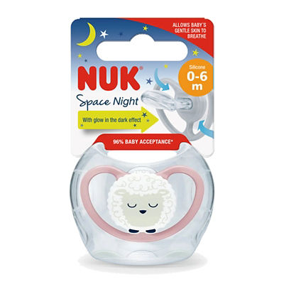 NUK Space Night Silicone Soother Pacifier 1pc/box (18-36M) 13