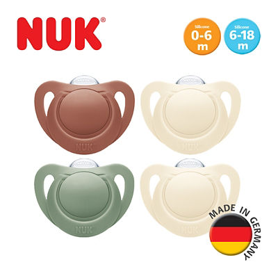 NUK For Nature (NFN) Silicone Soother Pacifier 2pcs/box (0-6M ...