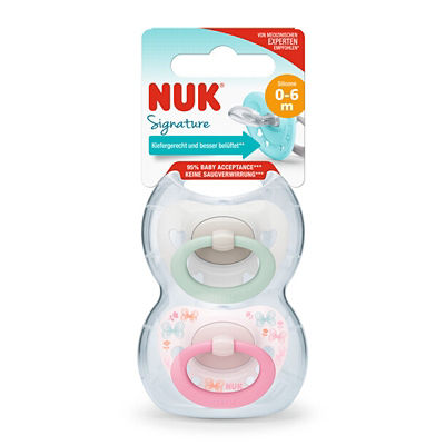 NUK Signature Silicone Soother Pacifier 2pcs/box (6-18M) 10