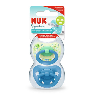 NUK Signature Silicone Soother Pacifier 2pcs/box (6-18M) 11