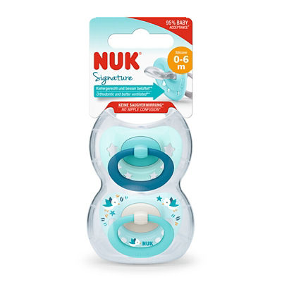 NUK Signature Silicone Soother Pacifier 2pcs/box (6-18M) 13