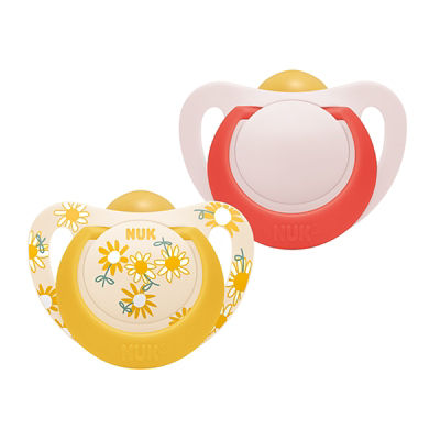 NUK Star Day Latex Soother Pacifier 2pcs/box (0-6M) 16
