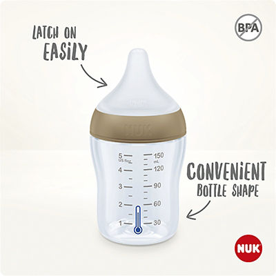 NUK Perfect Match Temperature Control Bottle with Soft Silicone Teat 260ml 5