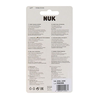 NUK Safety Baby Scissors with Protective Cap 6