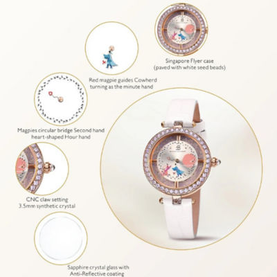 BLACK BY BLUE BRAVE Cowherd and Weaver Girl 34mm White 3