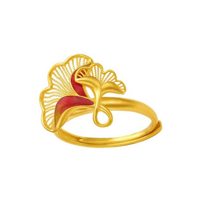 Goldheart 999 Gold Scarlet Harmony Ring 1