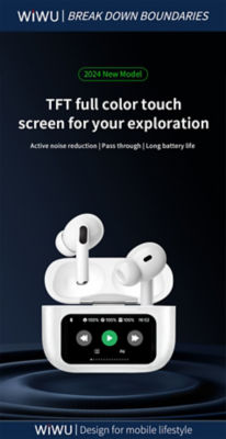 WiWU True Wireless HiFi Stereo Earbuds with Smart Display T22 5