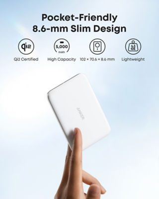 Anker MagGo Nano Ultra-Slim 5000mAh Qi2 Certified 15W Power Bank A1665 4