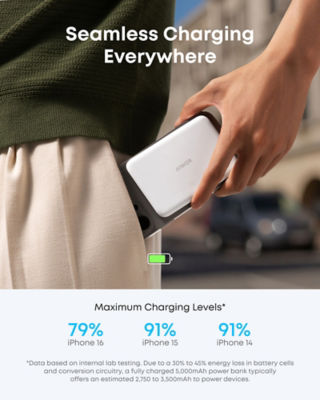 Anker MagGo Nano Ultra-Slim 5000mAh Qi2 Certified 15W Power Bank A1665 8