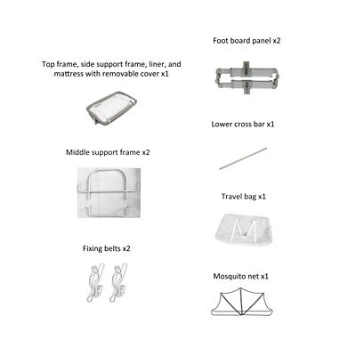 Bonfri S5 Rock & Relax Bassinet + Playpen (With Travel Bag & Mosquito Net) 10