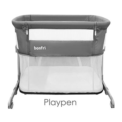 Bonfri S5 Rock & Relax Bassinet + Playpen (With Travel Bag & Mosquito Net) 6