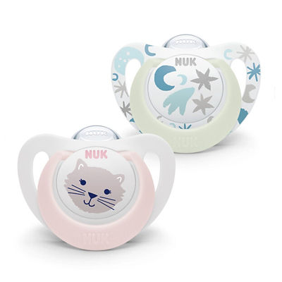 NUK Star Day & Night Silicone Soother Pacifier 2pcs/box (6-18M) 13
