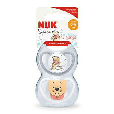 NUK Space Disney Winnie the Pooh Silicone Soother Pacifier 2pcs/box 7