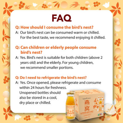 Nature's Farm® Bird’s Nest Longan Peach Gum 8% 180ml x 6s 7