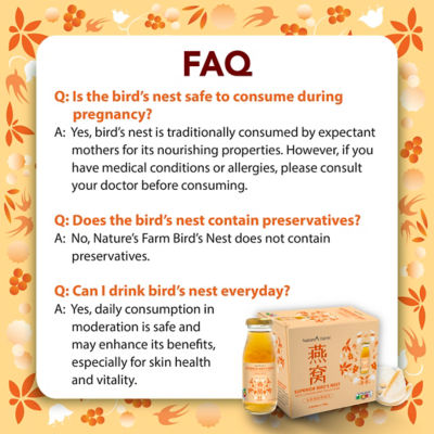 Nature's Farm® Bird’s Nest Longan Peach Gum 8% 180ml x 6s 8