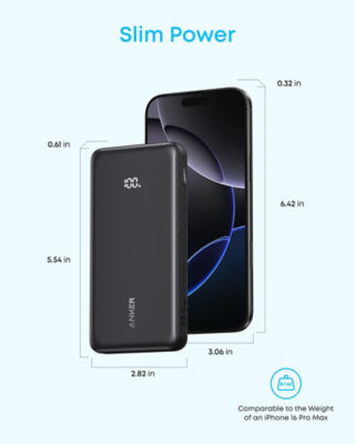 Anker Zolo 10000mAh 22.5W Built-in USB-C Cable CCC Power Bank A110D 6