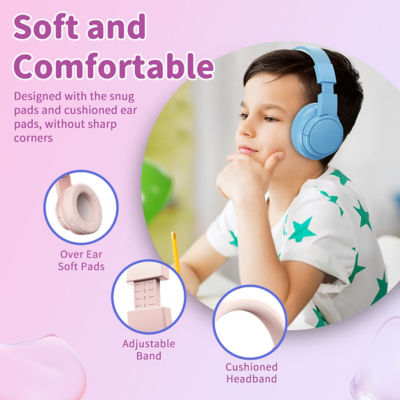 WiWU Wired Headphone Soft Comfortable and Foldable Headset for Kids KTD-01 4