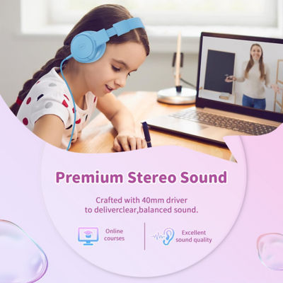 WiWU Wired Headphone Soft Comfortable and Foldable Headset for Kids KTD-01 5