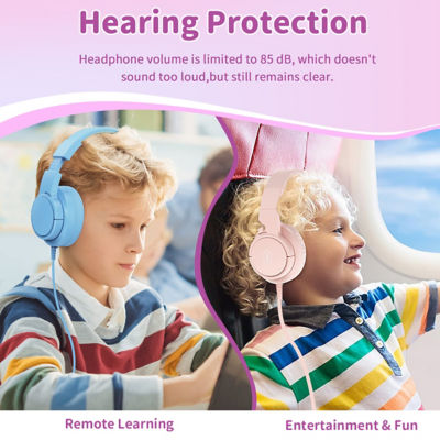 WiWU Wired Headphone Soft Comfortable and Foldable Headset for Kids KTD-01 7