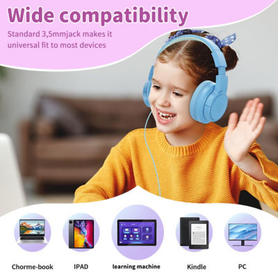 WiWU Wired Headphone Soft Comfortable and Foldable Headset for Kids KTD-01 8