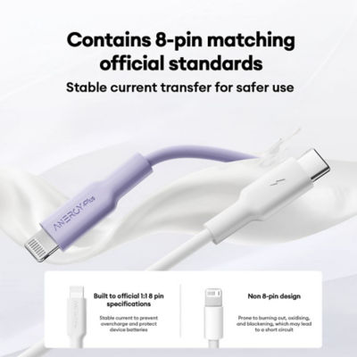 Airbot [Bundle of 2] Airbot CTL27 Type-C To Type-L Fast Charging Cable 4