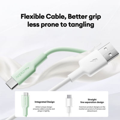 Airbot [Bundle of 2] Airbot ATC18 USB To Type-C Fast Charging Cable 3