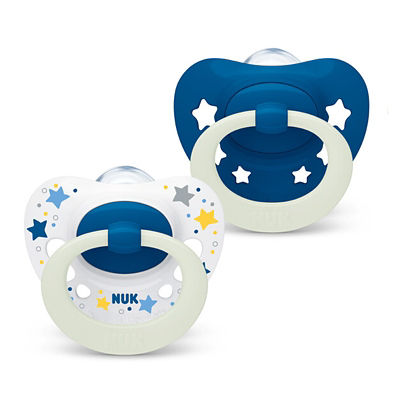 NUK Signature Night Silicone Soother Pacifier 2pcs/box (0-6M) 7