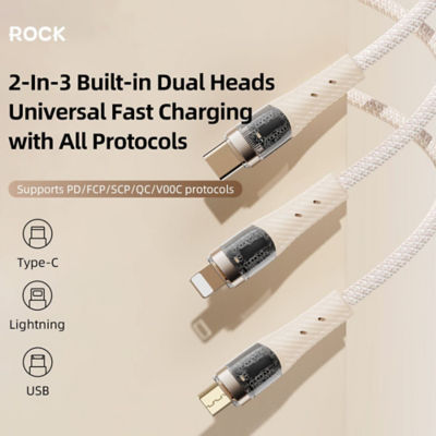 ROCK G20 3in2 Fast Charging Cable 2