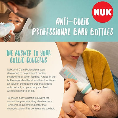 NUK Anti Colic Professional Baby Bottle Adapter Set 4
