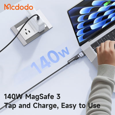 Mcdodo 2-in-1 USB-C to USB-C Cable 240W/140W Charging with (2M) Magsafe 3 Cable CA-0140 4