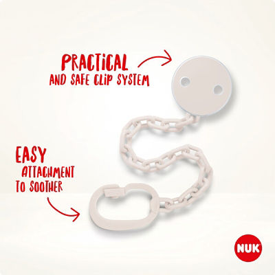 NUK Soother Chain With Clip 3