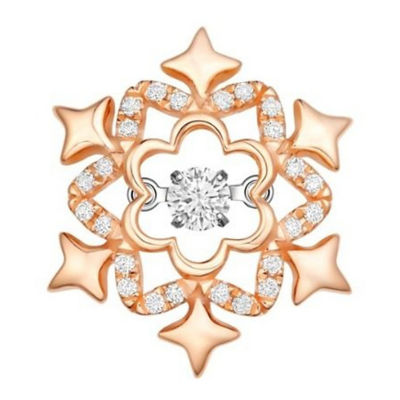 Goldheart Dazzlo Diamond Starry Snowflake Pendant 1