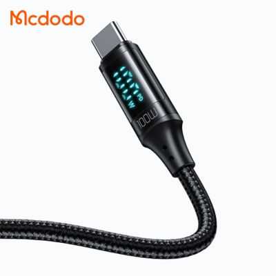 Mcdodo USB-C to USB-C Cable 100W Fast Charging (1.2M) with Digital Display CA-1100 6