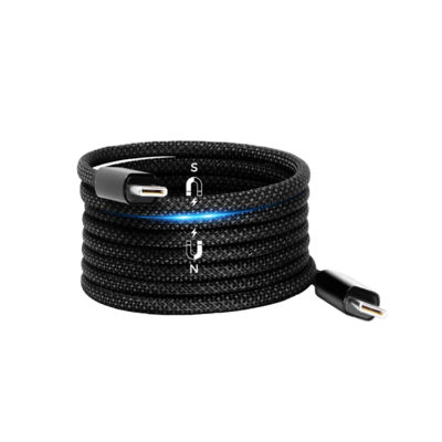 Edizard Anti-tangle Magnetic Round Pivot Cable 3