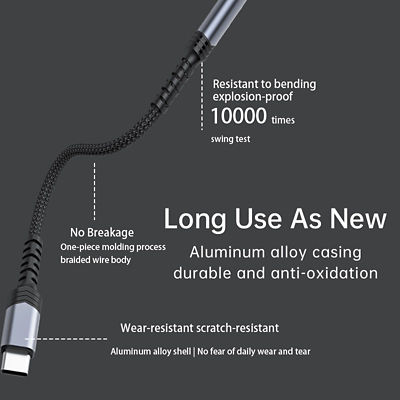 Recci USB C to AUX 3.5mm Audio Adapter Cable RDS-A25 5