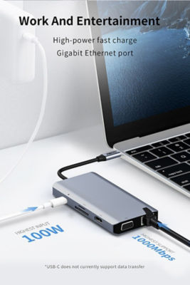Recci 9-in-1 USB C Adapter Hub RH09 6