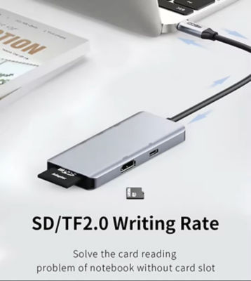 Recci 7-in-1 USB C Adapter Hub RH07 6