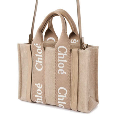 CHLOE Small Woody Tote Bag Boyish Brown CHC23AS397L1720E 5