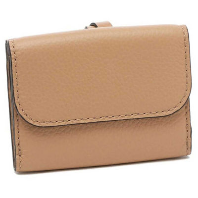 CHLOE Alphabet Mini Trifold Wallet Light Tan CHC21WP946F5726X 3