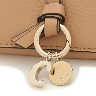 CHLOE Alphabet Mini Trifold Wallet Light Tan CHC21WP946F5726X 7
