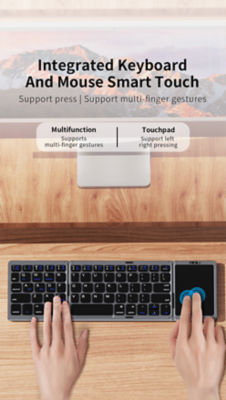 Recci Triple Folding Touch Pad Bluetooth Keyboard RCS-K01 8