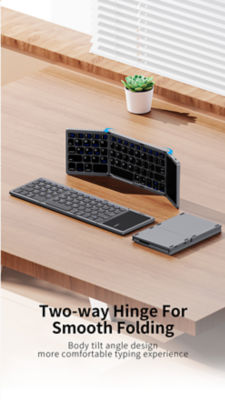 Recci Triple Folding Touch Pad Bluetooth Keyboard RCS-K01 9