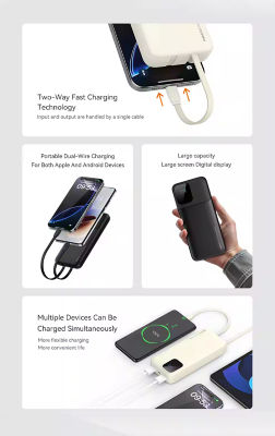Recci 10000mAh 22.5W with Dual UBS-C & Lightning Cable 3C Power Bank RPB-P67 3