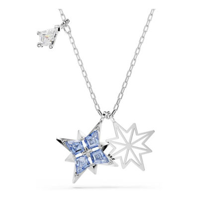 SWAROVSKI Symbolica 链坠, 星星, 蓝色, 镀铑 1